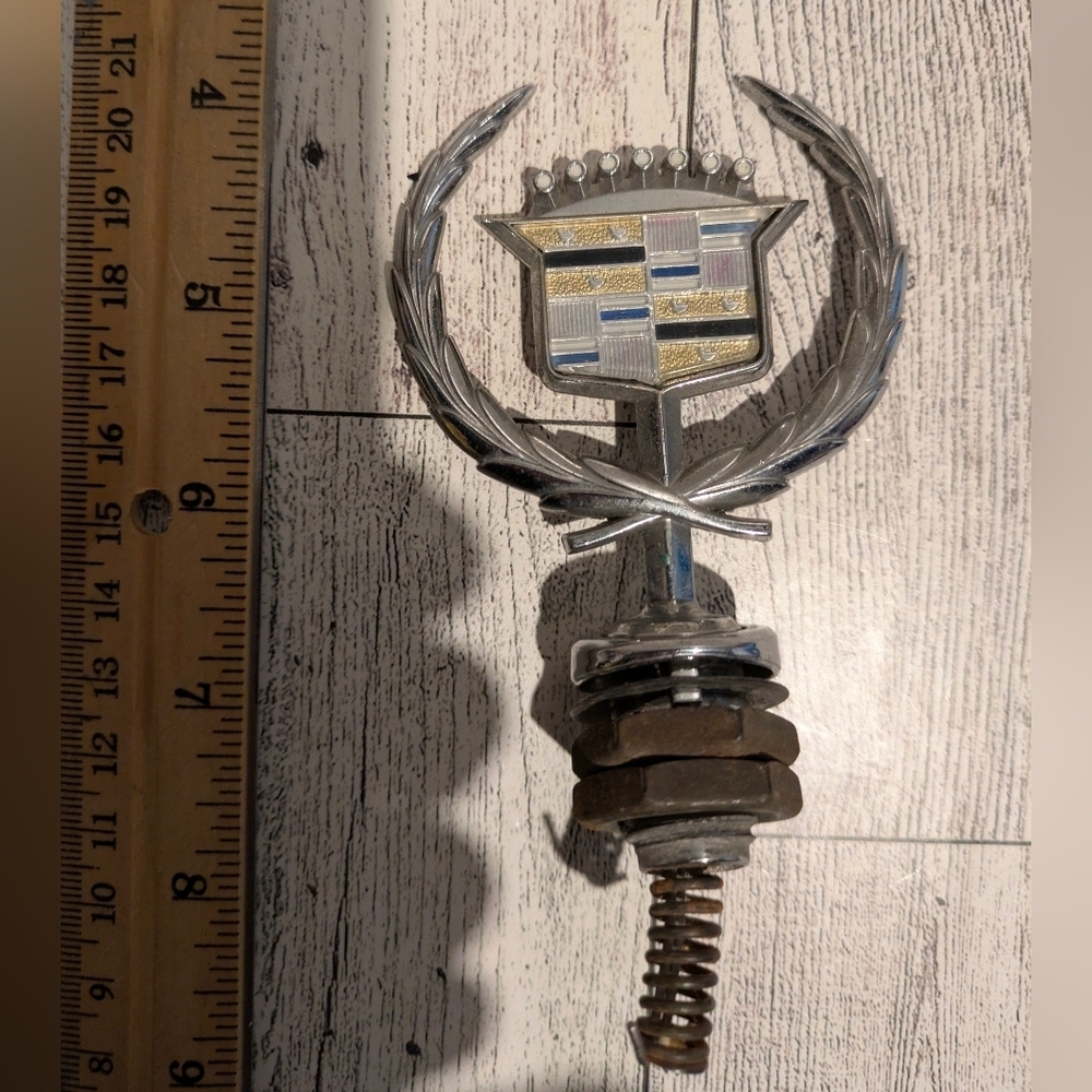 Cadillac Silver and Gold Emblem